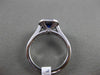 ESTATE 1.66CT DIAMOND & SAPPHIRE 14K WHITE GOLD 3D MILGRAIN HALO ENGAGEMENT RING