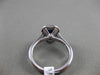 ESTATE 1.66CT DIAMOND & SAPPHIRE 14K WHITE GOLD 3D MILGRAIN HALO ENGAGEMENT RING