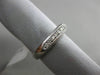 ESTATE .23CT DIAMOND 14K WHITE GOLD FILIGREE MILGRAIN SEMI ETERNITY WEDDING RING