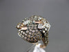ESTATE 1.90CT FANCY YELLOW DIAMOND 14KT ROSE GOLD 3D RECTANGULAR FLOWER RING