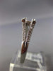 ESTATE .70CT DIAMOND 14K WHITE GOLD 4 PRONG PAVE SEMI MOUNT ENGAGEMENT RING 1147