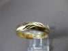 ESTATE WIDE 14KT YELLOW GOLD SHINY LEAF WEDDING ANNIVERSARY BAND RING 5mm #23405