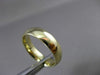 ESTATE WIDE 14KT YELLOW GOLD SHINY COMFORT FIT WEDDING BAND RING 5mm #23403