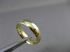 ESTATE WIDE 14KT YELLOW GOLD SHINY COMFORT FIT WEDDING BAND RING 5mm #23403