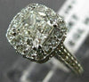 ESTATE 2.81CT EGL DIAMOND 14K WHITE GOLD 3D FILIGREE HALO ENGAGEMENT RING #22391