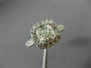 ESTATE 2.81CT EGL DIAMOND 14K WHITE GOLD 3D FILIGREE HALO ENGAGEMENT RING #22391