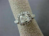 ESTATE 2.81CT EGL DIAMOND 14K WHITE GOLD 3D FILIGREE HALO ENGAGEMENT RING #22391