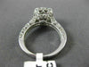 ESTATE 2.81CT EGL DIAMOND 14K WHITE GOLD 3D FILIGREE HALO ENGAGEMENT RING #22391