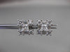 ESTATE 1.65CT DIAMOND 14KT WHITE GOLD MULTI SHAPE SQUARE STUD EARRINGS #24045