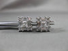 ESTATE 1.65CT DIAMOND 14KT WHITE GOLD MULTI SHAPE SQUARE STUD EARRINGS #24045