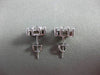 ESTATE 1.65CT DIAMOND 14KT WHITE GOLD MULTI SHAPE SQUARE STUD EARRINGS #24045