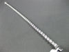 ESTATE 3.0CT DIAMOND 14K WHITE GOLD ROUND 3 PRONG TENNIS BRACELET W. SAFETY LOCK