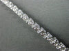 ESTATE 3.0CT DIAMOND 14K WHITE GOLD ROUND 3 PRONG TENNIS BRACELET W. SAFETY LOCK