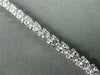 ESTATE 3.0CT DIAMOND 14K WHITE GOLD ROUND 3 PRONG TENNIS BRACELET W. SAFETY LOCK