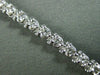 ESTATE 3.0CT DIAMOND 14K WHITE GOLD ROUND 3 PRONG TENNIS BRACELET W. SAFETY LOCK