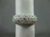 ESTATE WIDE 2.6CT DIAMOND PLATINUM PAVE ETERNITY WEDDING ANNIVERSARY RING #25030