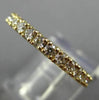 ESTATE 1.08CT DIAMOND 14KT YELLOW GOLD ETERNITY WEDDING ANNIVERSARY RING #25528