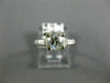 ANTIQUE 1.12CT OLD MINE DIAMOND PLATINUM CLASSIC 3 STONE ENGAGEMENT RING #25818