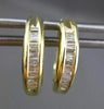 ESTATE .35CT DIAMOND 14KT YELLOW GOLD CLASSIC CHANNEL HUGGIE EARRINGS #18341