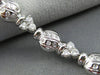 ESTATE 1.95CT DIAMOND 18KT WHITE GOLD 3D LADYBUG ETOILE LOVE TENNIS BRACELET