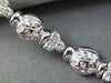 ESTATE 1.95CT DIAMOND 18KT WHITE GOLD 3D LADYBUG ETOILE LOVE TENNIS BRACELET