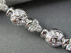 ESTATE 1.95CT DIAMOND 18KT WHITE GOLD 3D LADYBUG ETOILE LOVE TENNIS BRACELET
