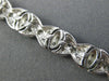 ESTATE WIDE 1.85CT DIAMOND 18K WHITE GOLD OVAL FILIGREE MILGRAIN TENNIS BRACELET