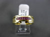 ESTATE .44CT DIAMOND & AAA RUBY 18KT YELLOW GOLD WEDDING ANNIVERSARY RING