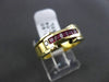 ESTATE .44CT DIAMOND & AAA RUBY 18KT YELLOW GOLD WEDDING ANNIVERSARY RING