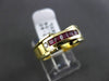 ESTATE .44CT DIAMOND & AAA RUBY 18KT YELLOW GOLD WEDDING ANNIVERSARY RING