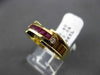 ESTATE .44CT DIAMOND & AAA RUBY 18KT YELLOW GOLD WEDDING ANNIVERSARY RING