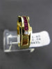 ESTATE .44CT DIAMOND & AAA RUBY 18KT YELLOW GOLD WEDDING ANNIVERSARY RING