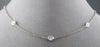 ESTATE .35CT DIAMOND 14KT WHITE & ROSE GOLD DIAMOND BY THE YARD NECKLACE #292014
