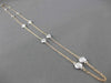 ESTATE .35CT DIAMOND 14KT WHITE & ROSE GOLD DIAMOND BY THE YARD NECKLACE #292014