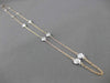 ESTATE .35CT DIAMOND 14KT WHITE & ROSE GOLD DIAMOND BY THE YARD NECKLACE #292014
