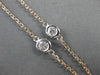 ESTATE .35CT DIAMOND 14KT WHITE & ROSE GOLD DIAMOND BY THE YARD NECKLACE #292014