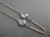 ESTATE .35CT DIAMOND 14KT WHITE & ROSE GOLD DIAMOND BY THE YARD NECKLACE #292014