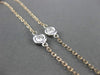 ESTATE .35CT DIAMOND 14KT WHITE & ROSE GOLD DIAMOND BY THE YARD NECKLACE #292014