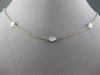 ESTATE .35CT DIAMOND 14KT WHITE & ROSE GOLD DIAMOND BY THE YARD NECKLACE #292014