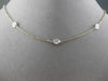 ESTATE .35CT DIAMOND 14KT WHITE & ROSE GOLD DIAMOND BY THE YARD NECKLACE #292014