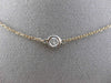 ESTATE .35CT DIAMOND 14KT WHITE & ROSE GOLD DIAMOND BY THE YARD NECKLACE #292014