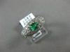 ESTATE .95CT DIAMOND & AAA EMERALD 14KT YELLOW GOLD ROUND & OVAL FRIENDSHIP RING