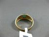 ESTATE .95CT DIAMOND & AAA EMERALD 14KT YELLOW GOLD ROUND & OVAL FRIENDSHIP RING