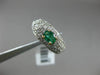 ESTATE .95CT DIAMOND & AAA EMERALD 14KT YELLOW GOLD ROUND & OVAL FRIENDSHIP RING