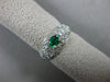 ESTATE .95CT DIAMOND & AAA EMERALD 14KT YELLOW GOLD ROUND & OVAL FRIENDSHIP RING