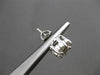 ESTATE 1.50CT DIAMOND 14KT WHITE GOLD 3D FLOWER CLUSTER STUD EARRINGS #24556