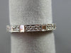 ESTATE .32CT DIAMOND 14KT WHITE GOLD MILGRAIN FILIGREE WEDDING ANNIVERSARY RING