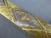 ANTIQUE WIDE & LONG 18KT TRI COLOR GOLD HANDCRAFTED FLOWER DIAMOND CUT BRACELET