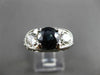 ESTATE 2.11CT DIAMOND & AAA SAPPHIRE 14KT WHITE GOLD 3D ENGAGEMENT RING #24838