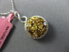 ESTATE 1.56CT WHITE MULTI FANCY COLOR DIAMOND 18KT GOLD CLUSTER INFINITY PENDANT